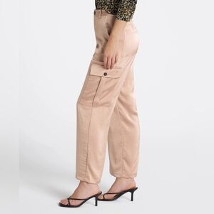 New Vigoss Satin Cargo Straight pant Beige Size 14